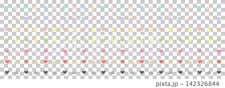 簡約心型線條套裝，色彩繽紛 142326844