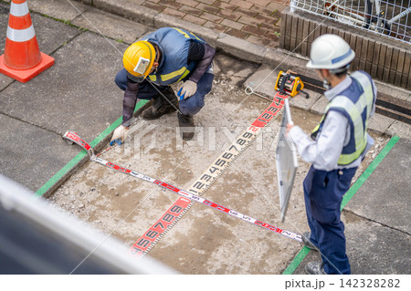 アスファルト舗装 下層路盤 出来形検測 測量テープ テープロッド リボンロッド 道路工事 アスファルト舗装 下層路盤 出来形検測 測量テープ テープロッド リボンロッド 道路工事 142328282