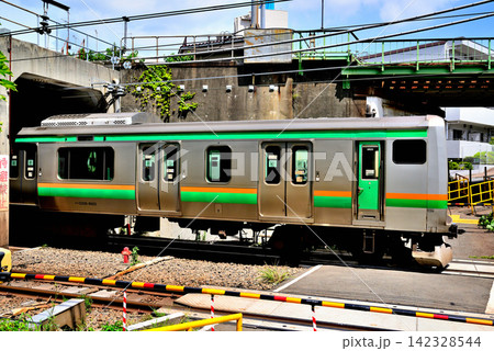 都内の数少ないJR東日本の踏切の一つ 長者丸踏切 都内の数少ないJR東日本の踏切の一つ 長者丸踏切 142328544