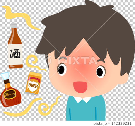 酒臭い若い男性 142329231