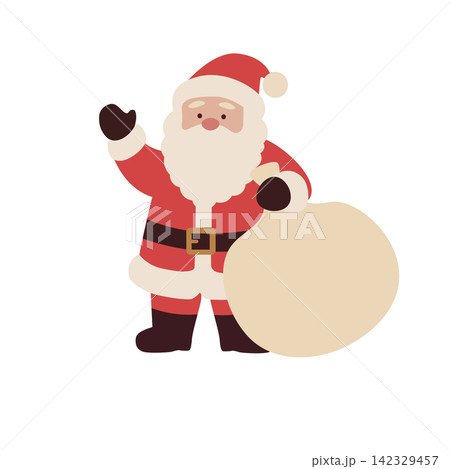サンタクロースのイラスト　クリスマス素材　 142329457