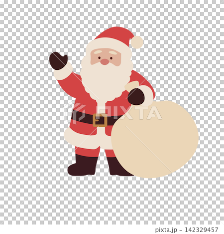 サンタクロースのイラスト　クリスマス素材　 142329457