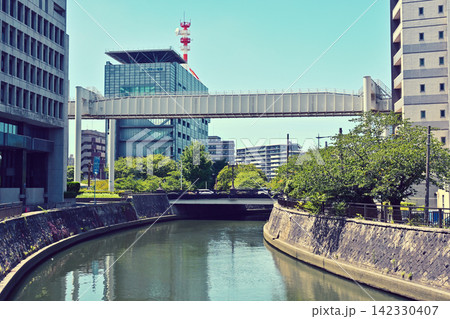羽衣橋からの眺め 都川 千葉県庁前 羽衣橋からの眺め 都川 千葉県庁前 142330407