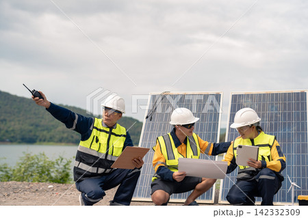 brainstorming and measuring for cost estimating on paperworks and floor plan drawings about design architectural and engineering for houses and buildings. 142332309