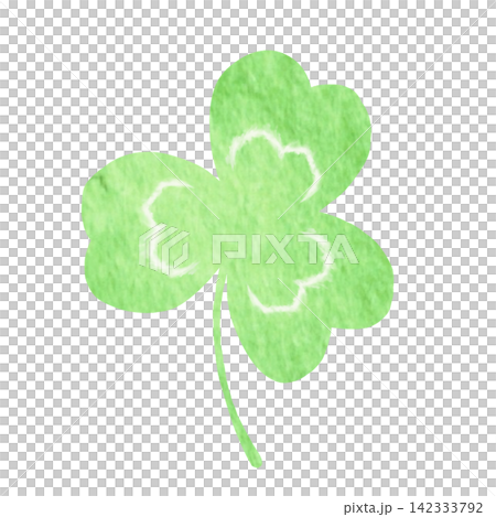 Watercolor style illustration of trefoil clover Watercolor style illustration of trefoil clover 142333792