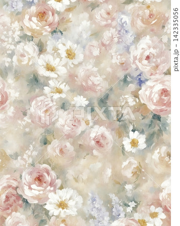Collection of soft watercolor floral seamless background patterns for decorative design Collection of soft watercolor floral seamless background patterns for decorative design 142335056