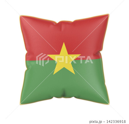 Pillow with the flag of Burkina Faso 142336918