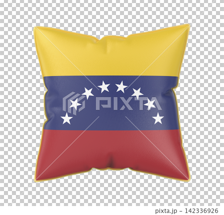 Pillow with the flag of Venezuela Pillow with the flag of Venezuela 142336926