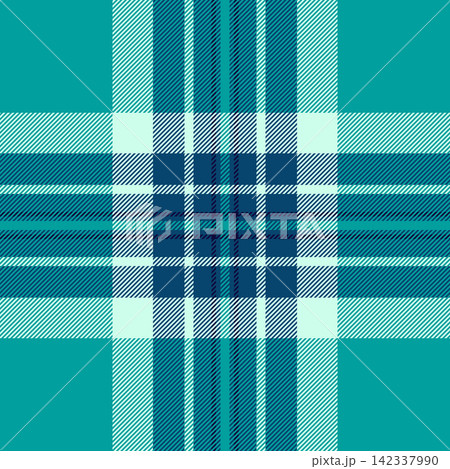 Buffalo pattern textile check, victorian background texture plaid. Repeating vector fabric tartan seamless in tyrolite blue green and cyan colors. Buffalo pattern textile check, victorian background texture plaid. Repeating vector fabric tartan seamless in tyrolite blue green and cyan colors. 142337990