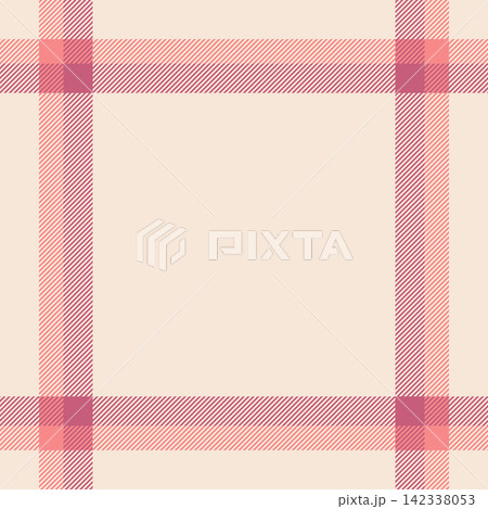 Motif vector plaid tartan, latin check textile seamless. Grand fabric background texture pattern in red and antique white colors. Motif vector plaid tartan, latin check textile seamless. Grand fabric background texture pattern in red and antique white colors. 142338053