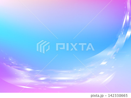 グラデーションのキラキラ曲線背景 グラデーションのキラキラ曲線背景 142338665