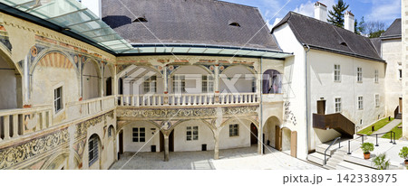 inner courtyard of palace Poeggstall inner courtyard of palace Poeggstall 142338975