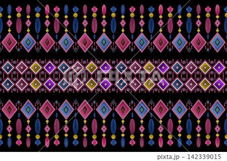 Ikat pattern seamless ,geometric ethnic pattern ,Tribal geometric seamless patterns, ethnic design, hipster backdrop, wallpaper Background, Design curtain, carpet ,fabric ,textile Ikat pattern seamless ,geometric ethnic pattern ,Tribal geometric seamless patterns, ethnic design, hipster backdrop, wallpaper Background, Design curtain, carpet ,fabric ,textile 142339015