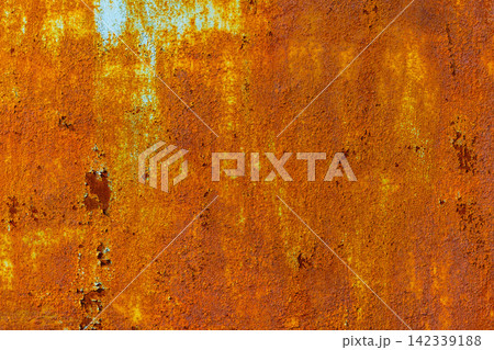 Rusty Metal Texture Background with Peeling Paint 142339188