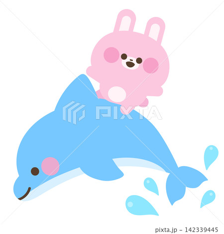 いるかに乗ったうさぎ いるかに乗ったうさぎ 142339445