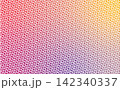 赤青黄色クラデーションと網目模様の背景素材 142340337