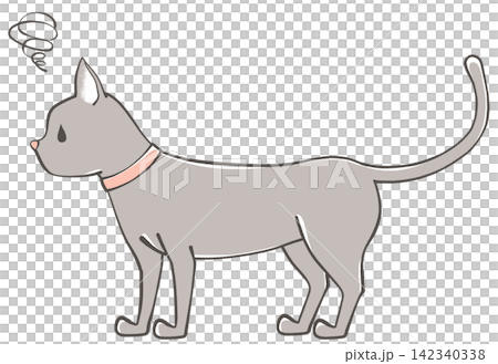 Illustration of a grumpy cat Illustration of a grumpy cat 142340338