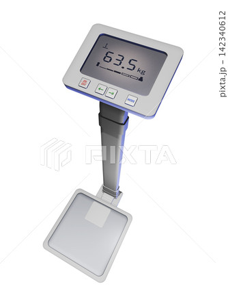 体重計のイラスト(デジタル体重計 業務用)healthmeter 透過素材 体重計のイラスト(デジタル体重計 業務用)healthmeter 透過素材 142340612