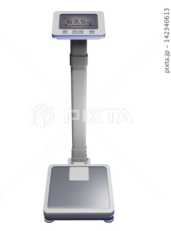 体重計のイラスト(デジタル体重計 業務用)healthmeter 透過素材 体重計のイラスト(デジタル体重計 業務用)healthmeter 透過素材 142340613