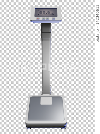 体重計のイラスト(デジタル体重計 業務用)healthmeter 透過素材 体重計のイラスト(デジタル体重計 業務用)healthmeter 透過素材 142340613