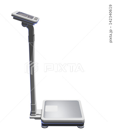 体重計のイラスト(デジタル体重計 業務用)healthmeter 透過素材 体重計のイラスト(デジタル体重計 業務用)healthmeter 透過素材 142340619