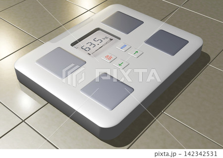 体重計のイラスト(デジタル体重計)bathroom scale 体重計のイラスト(デジタル体重計)bathroom scale 142342531