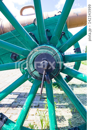 Old cannons in Kyiv fortress, a complex of Russian fortifications in Ukrainian capital built over the span of 17-19th centuries. Old cannons in Kyiv fortress, a complex of Russian fortifications in Ukrainian capital built over the span of 17-19th centuries. 142343999