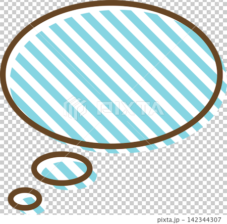 Individual speech bubble icons with patterns 142344307