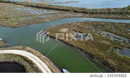 Aerial View of Lio Piccolo Marshlands in the Venice Lagoon 142344862