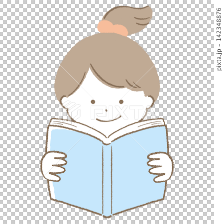 Autumn reading: A girl reading a book Autumn reading: A girl reading a book 142348876