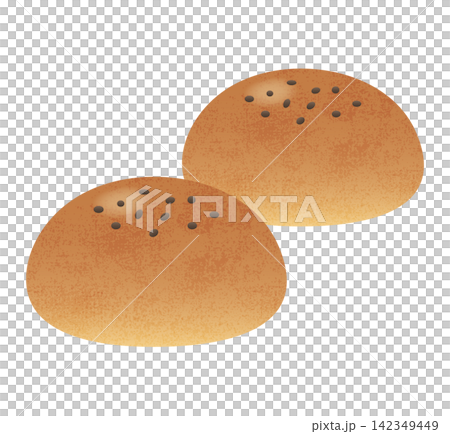 こんがり焼けたあんぱん二つ こんがり焼けたあんぱん二つ 142349449