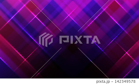 Abstract neon diagonal background with glowing magenta and purple laser lines over dark futuristic digital geometric texture pattern, modern technology web design backdrop Abstract neon diagonal background with glowing magenta and purple laser lines over dark futuristic digital geometric texture pattern, modern technology web design backdrop 142349578