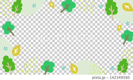 Green wooden frame Green wooden frame 142349580