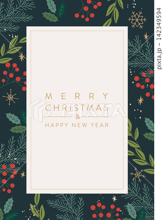 クリスマスのベクターイラスト背景 クリスマスのベクターイラスト背景 142349594