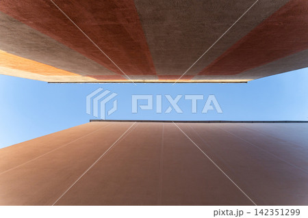 Abstract view of a modern building facade 142351299
