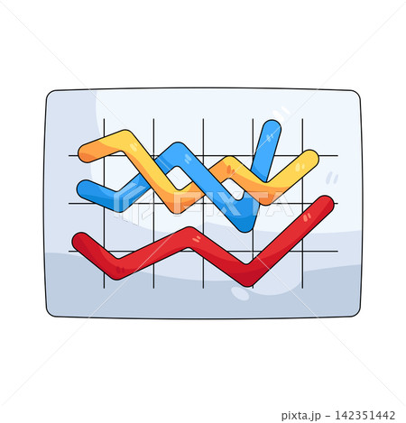 Illustration of line chart 142351442