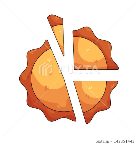 Illustration of pie chart Illustration of pie chart 142351443