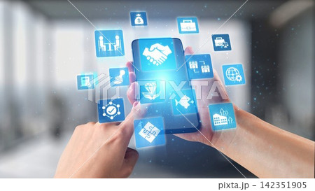 Mergers and acquisitions corporate business deal strategy icons Gist 142351905
