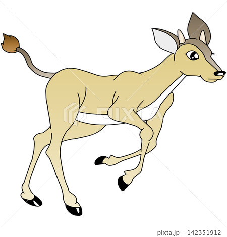 手書き動物イラスト☆カモシカ 手書き動物イラスト☆カモシカ 142351912