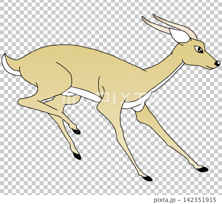 手書き動物イラスト☆カモシカ 手書き動物イラスト☆カモシカ 142351915