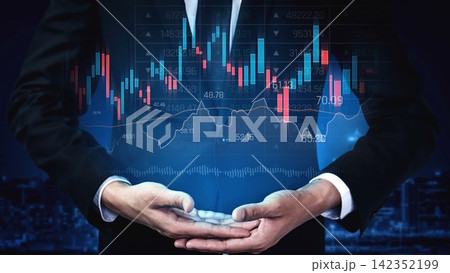 Candlestick Chart and Market Trend Analysis Marrow Candlestick Chart and Market Trend Analysis Marrow 142352199