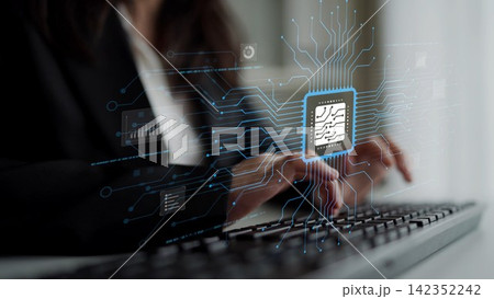AI Brain Processing Data with Generative Artificial Intelligence Concept Muxer AI Brain Processing Data with Generative Artificial Intelligence Concept Muxer 142352242
