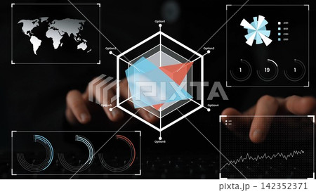 Data Visualization and Analysis with Graphs and User Interface Elements for Modern Business Intelligence Solutions Gluon 142352371