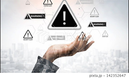 Hand Reaching Out to Warning Signs with Security Alerts Representing Potential Dangers in Digital Environments and Safety Notifications for Users Gluon Hand Reaching Out to Warning Signs with Security Alerts Representing Potential Dangers in Digital Environments and Safety Notifications for Users Gluon 142352647