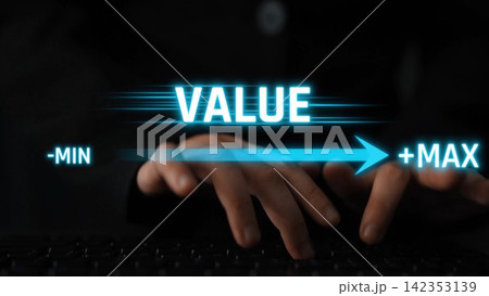 Value slider indicator with glowing bar showing minimum to maximum Marrow Value slider indicator with glowing bar showing minimum to maximum Marrow 142353139
