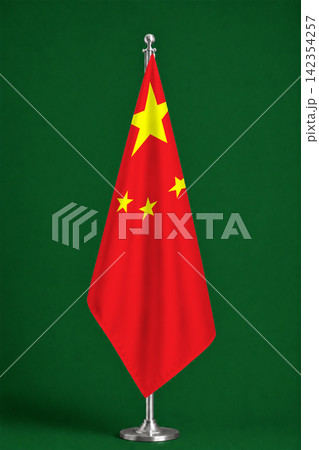 3D Flag on ceremonial flag 3D Flag on ceremonial flag 142354257