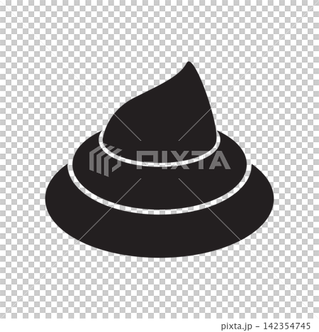 Poop silhouette icon Poop silhouette icon 142354745
