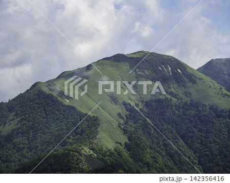 広告や観光プロモーションに使える笹ヶ峰の雄大な山岳風景 142356416