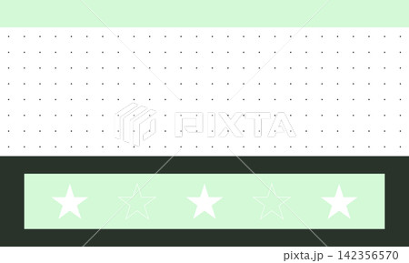 Pastel light green dot grid background with star border pattern. 142356570