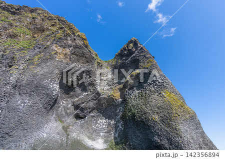 Basalt rock formation in Vestmannaeyjar, Iceland Basalt rock formation in Vestmannaeyjar, Iceland 142356894